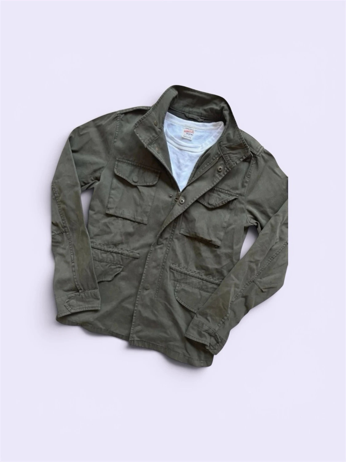 Mörkgrön/khaki OVS overshirt