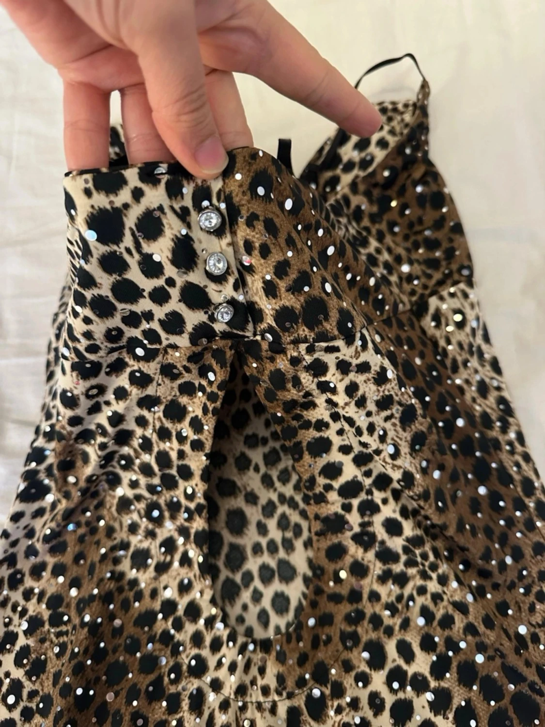 Glittrig leopard top  - 3
