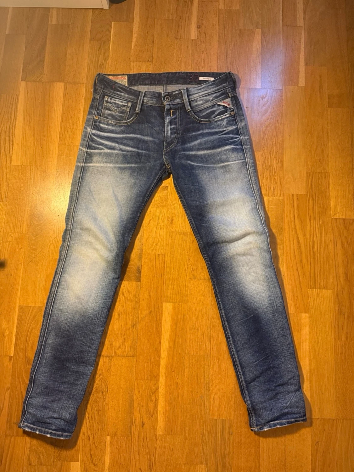 Tvättade Replay Anbass jeans - 4