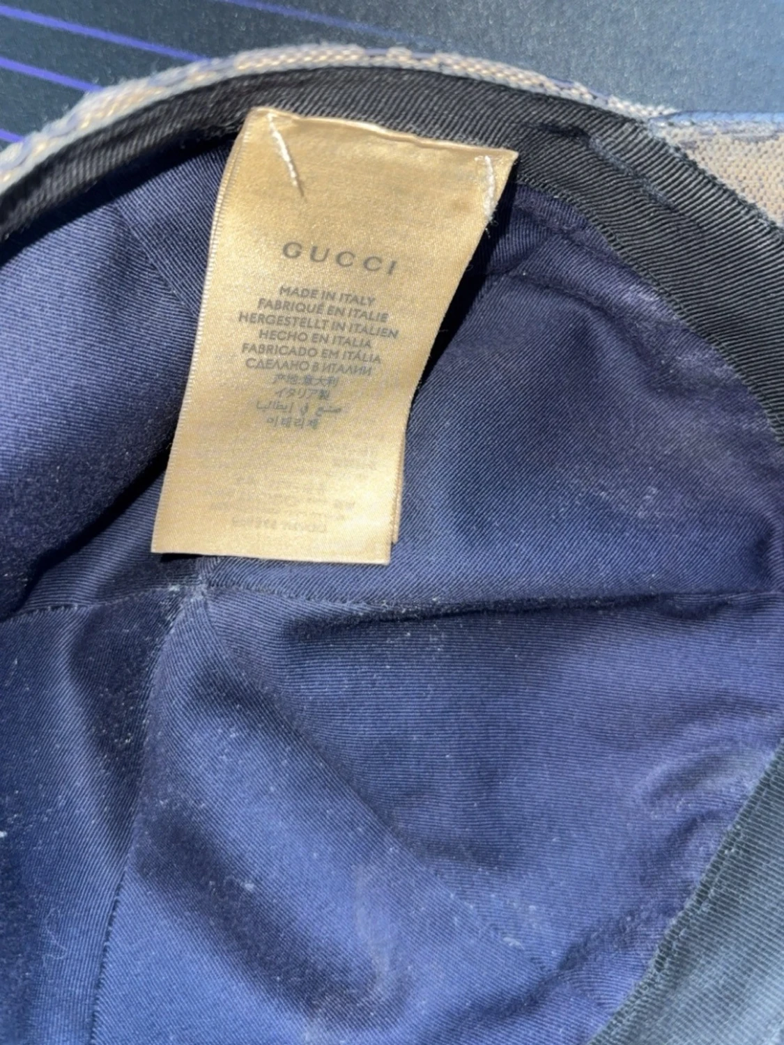 Gucci GG Supreme keps beige - 3