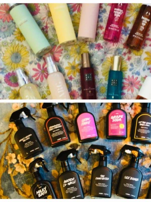 Bodyspray splitpaket  - 4 stycken 5 ml glasdekanter med spray 🔅Välj bland dofterna som finns på listor bland bilderna 