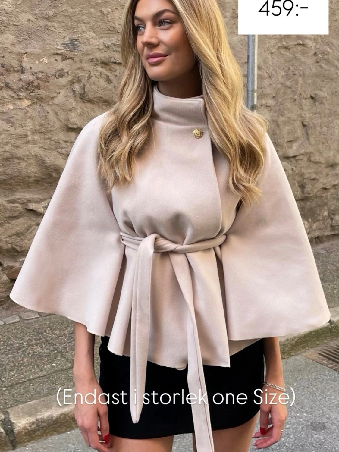 Beige poncho - 1