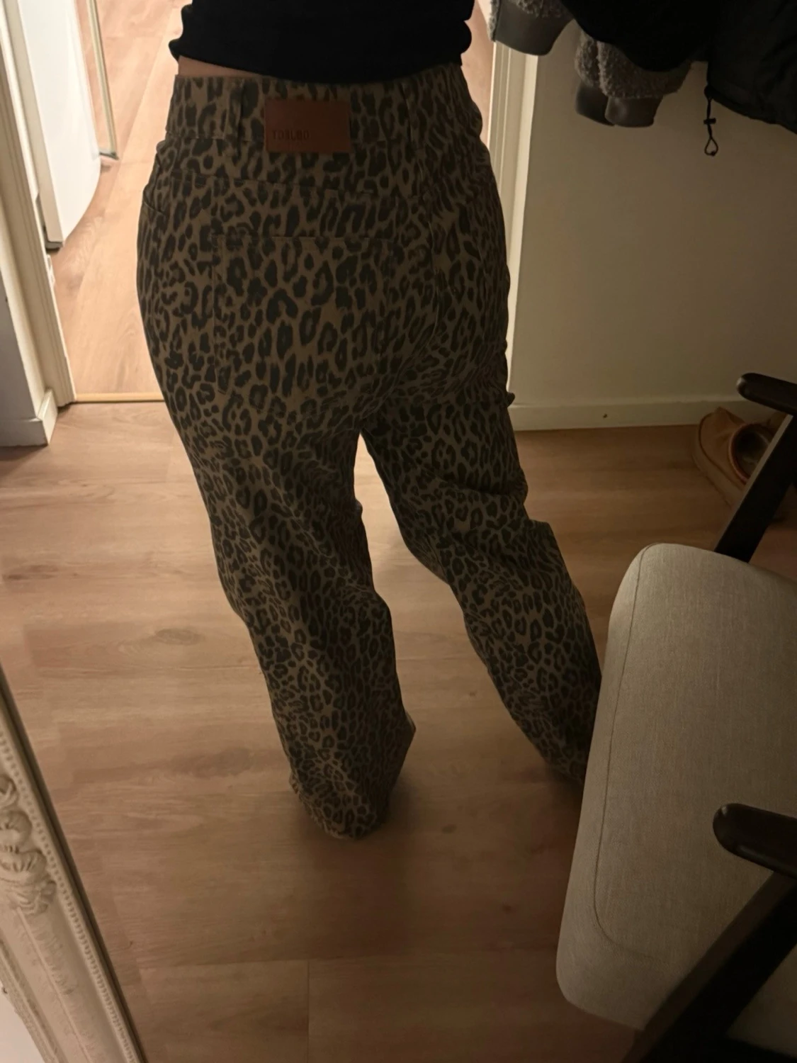 Leopardmönstrade jeans  - 1