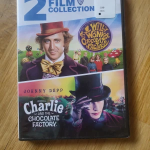 The Chocolate Factory 2 film collection  - 5 dvds for 45kr message me for discount. THIS DVD ADDS 15KR! So 5dvds for 60kr  Catagory: Children's fiction  Age: Willy Wonka G, Charlie PG  Audio: English  Subtitles: English, Spanish  Runtime: Willy Wonka 100min Charlie 115min  
