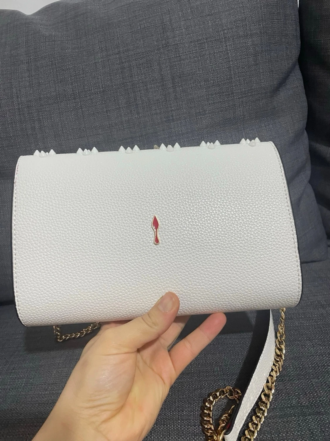 Vit axelväska från Christian Louboutin - 1