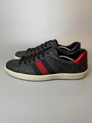 Gucci Skor - ‼️VI TAR EJ BYTEN‼️ Gucci Ace sneakers | Skick: 9/10 | Storlek 8 motsvarar EU 42-43  | Ingår kort vid köp! | Fraktar inom 24H efter köp på köparens bekostnad 📦💨 | Hör av dig vid minsta fråga eller fundering 
