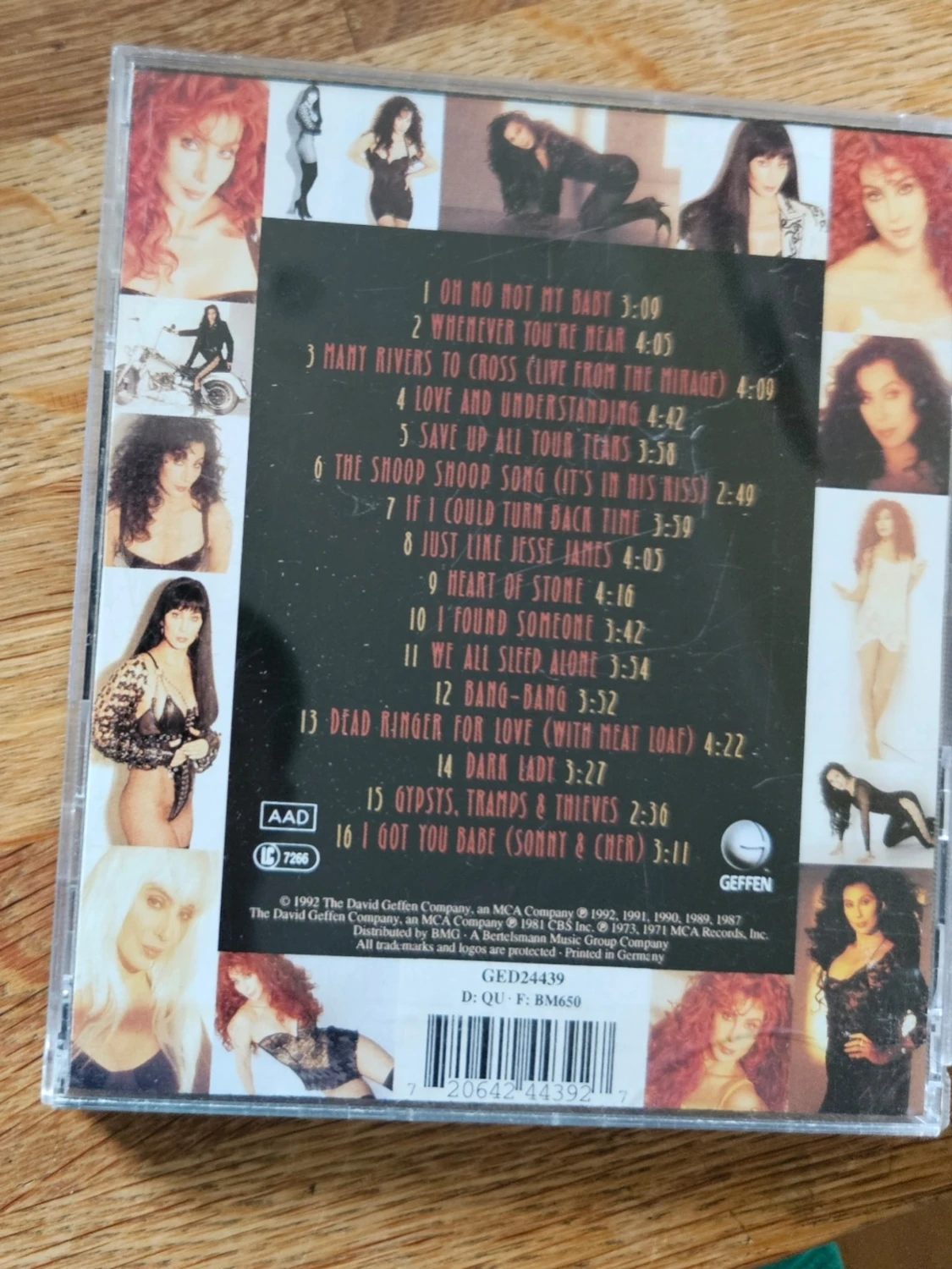 CHER'S Greatest Hits 1965-1992 CD - 1