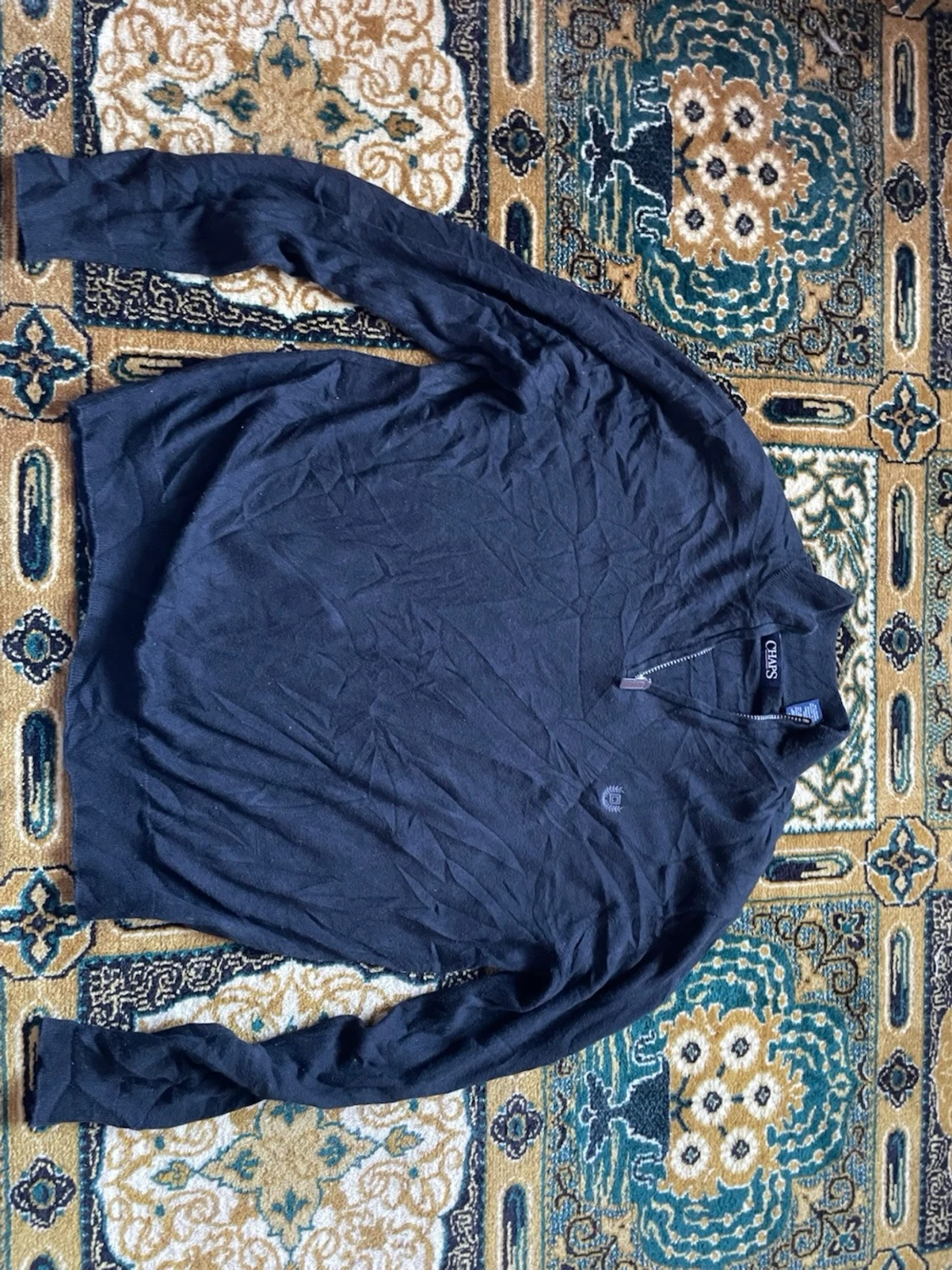Svart halvzip tröja från Chaps - 3