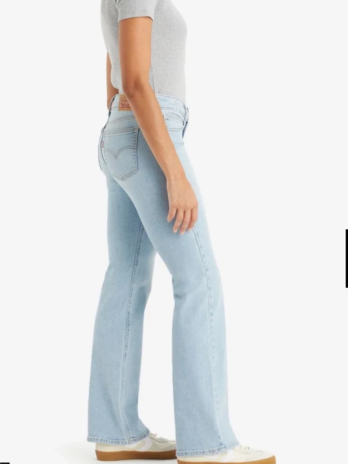 Ljusblå bootcut jeans från Levi's - 3