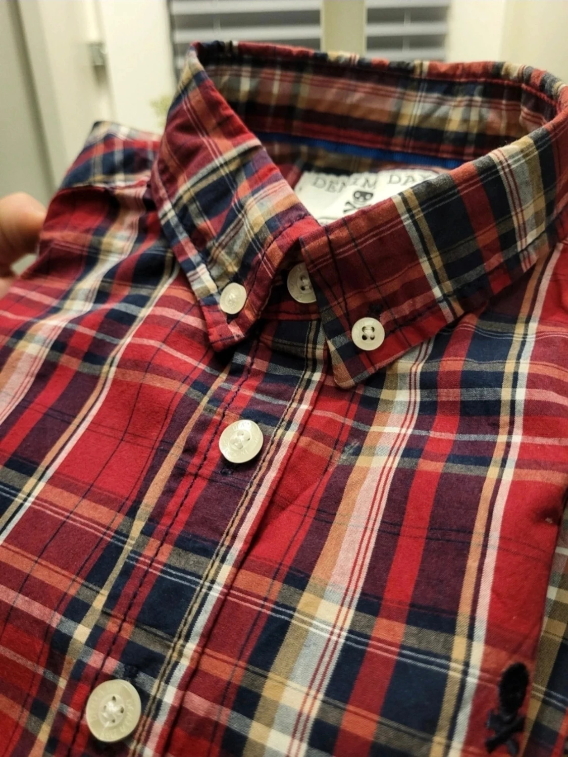 Röd rutig skjorta från Denim Day 128