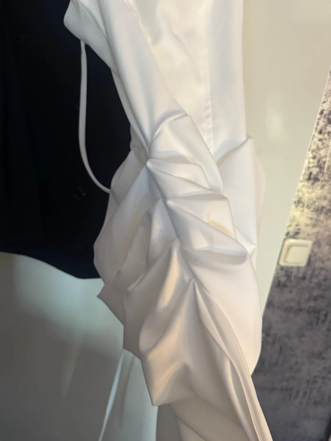 Vit långklänning med snörning - 2