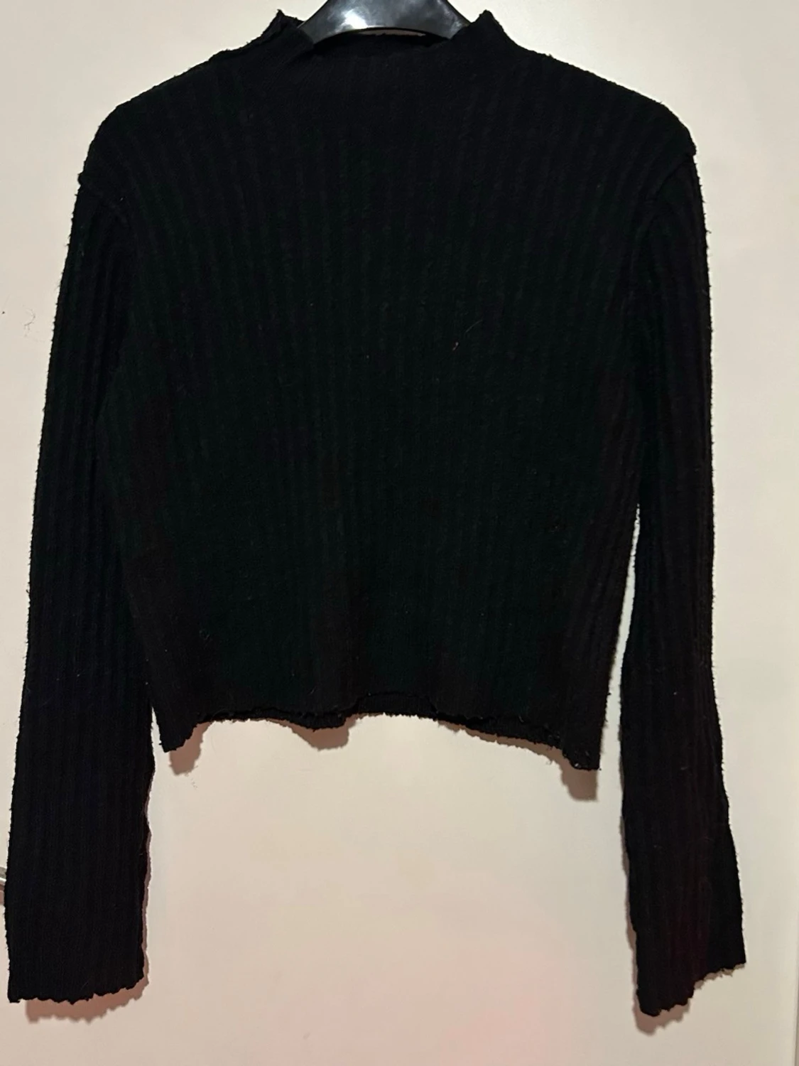 Svart Stickad Tröja