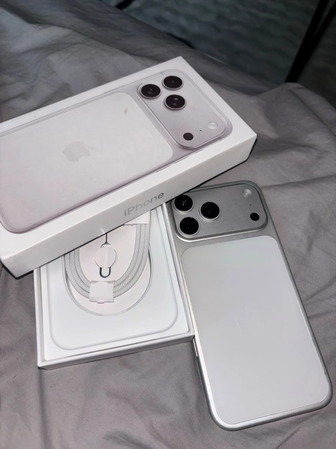 FALSK Silver iPhone 17 med box och laddkabel FLASK - 1