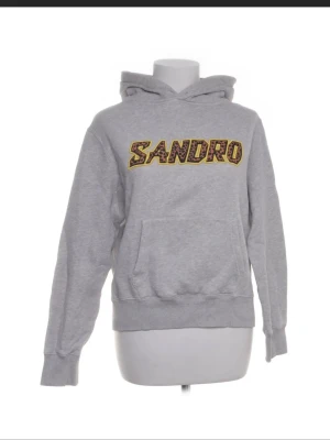 Grå hoodie från Sandro Paris - Snygg grå hoodie i storlek Xs från Sandro Paris! Skulle säga att den är relativt liten i storleken men passar xs. 