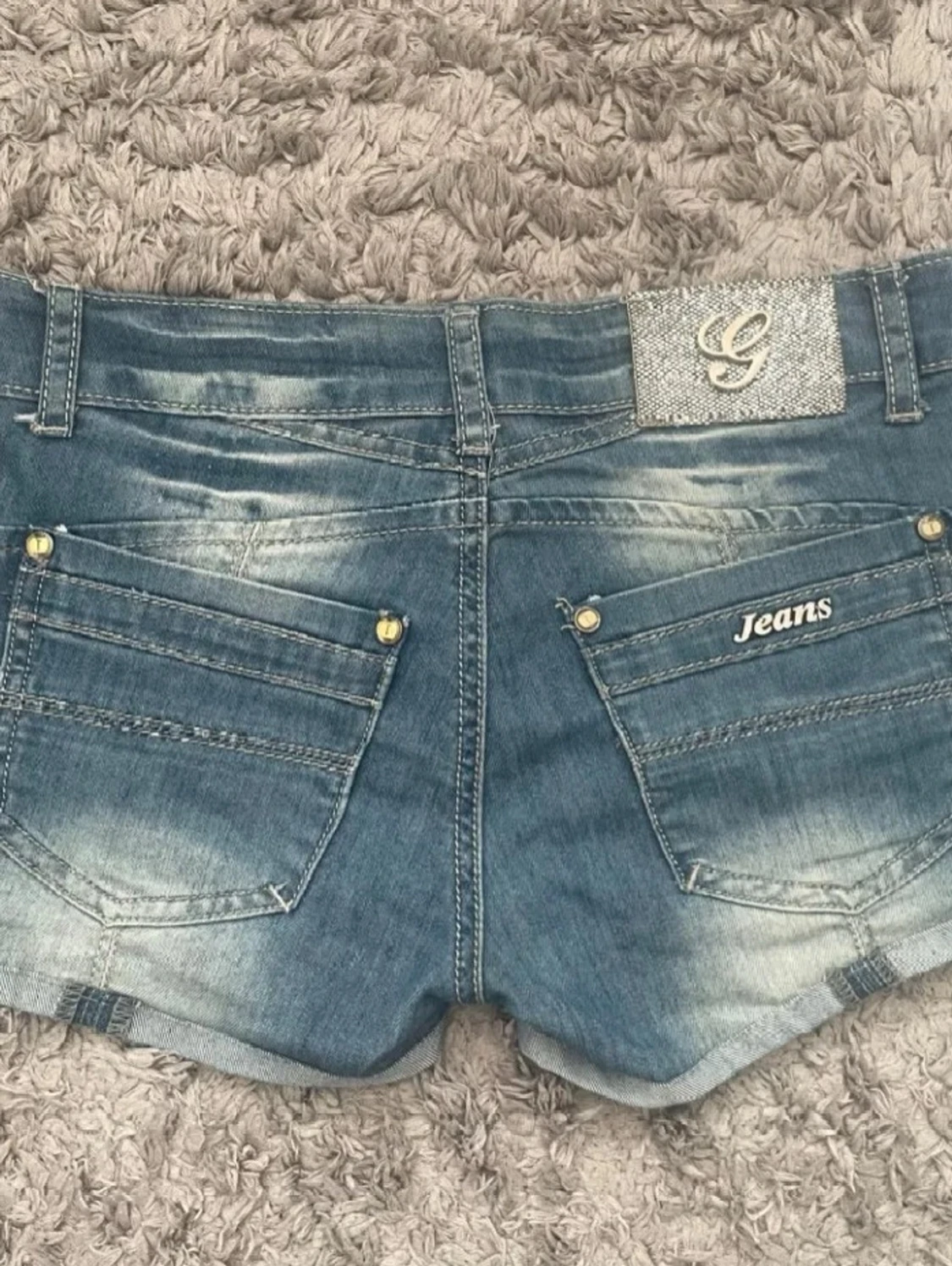 Blå jeansshorts - 3