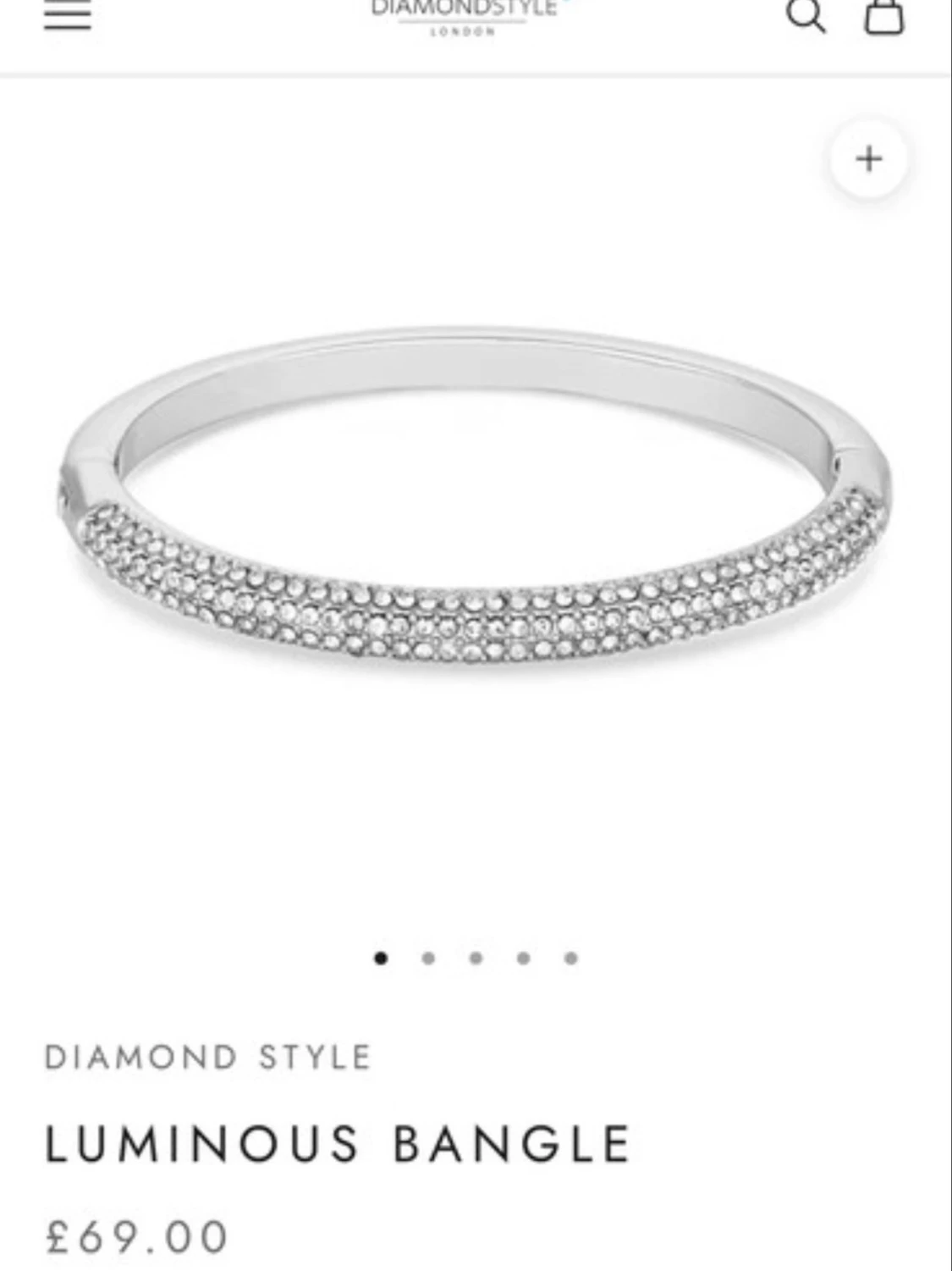 Armband bangle med stenar - 2