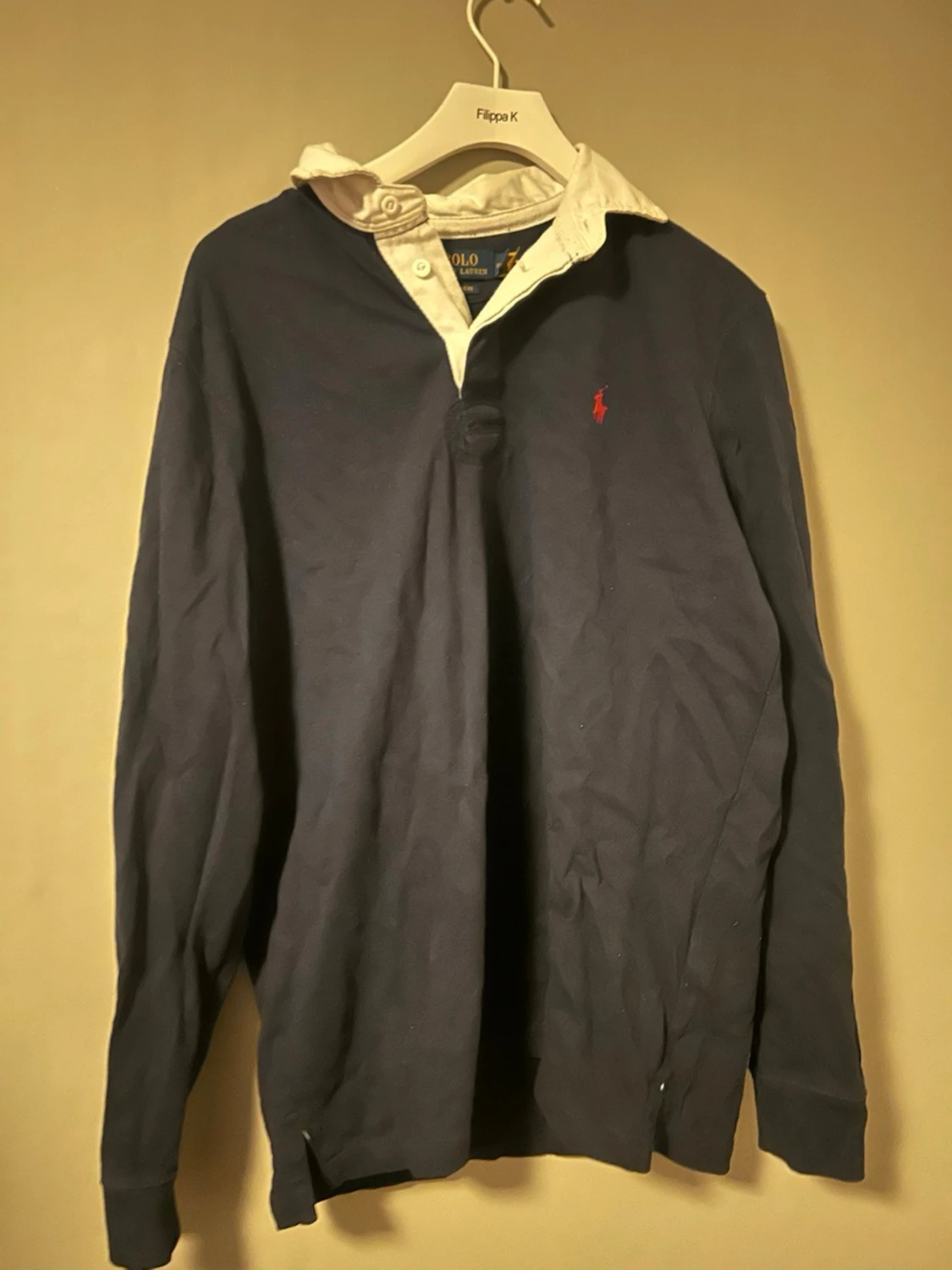 Ralph Lauren tröja mörkblå M – klassisk modell