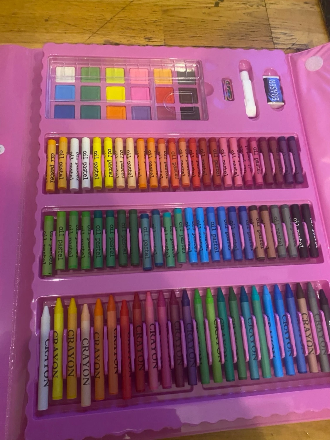 Maaliväri rosa konstnärsset 208 delar - 3