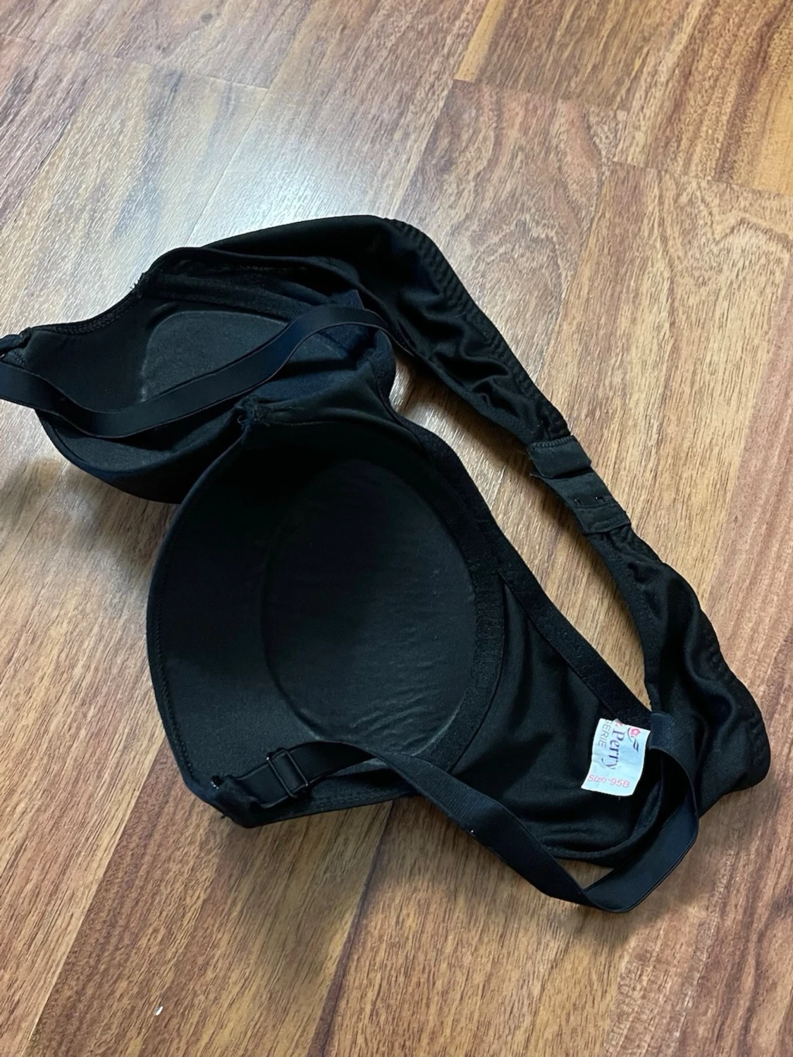 Svart push-up bh med bygel - 6