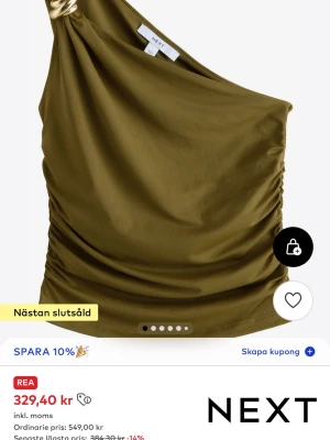 SÖKER Olivgrön oneshoulder topp från NEXT - Söker denna topp, är mycket intresserad så hör gärna av er om ni har en!!!