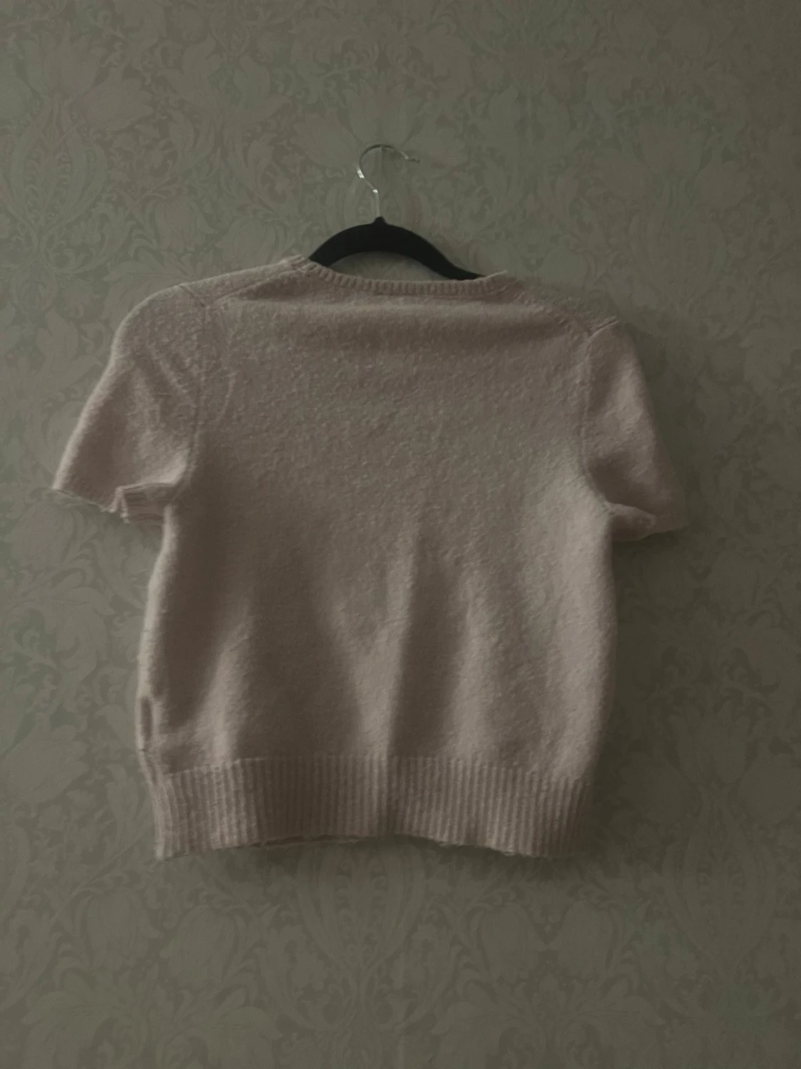 Ljusrosa stickad t-shirt från H&M - 2