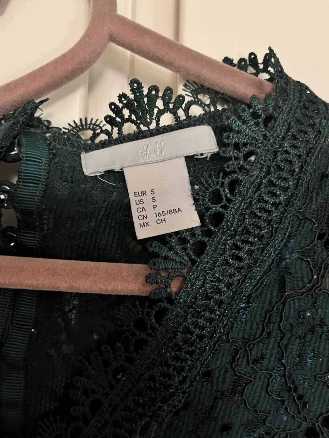 Mörkgrön spets topp  - 3