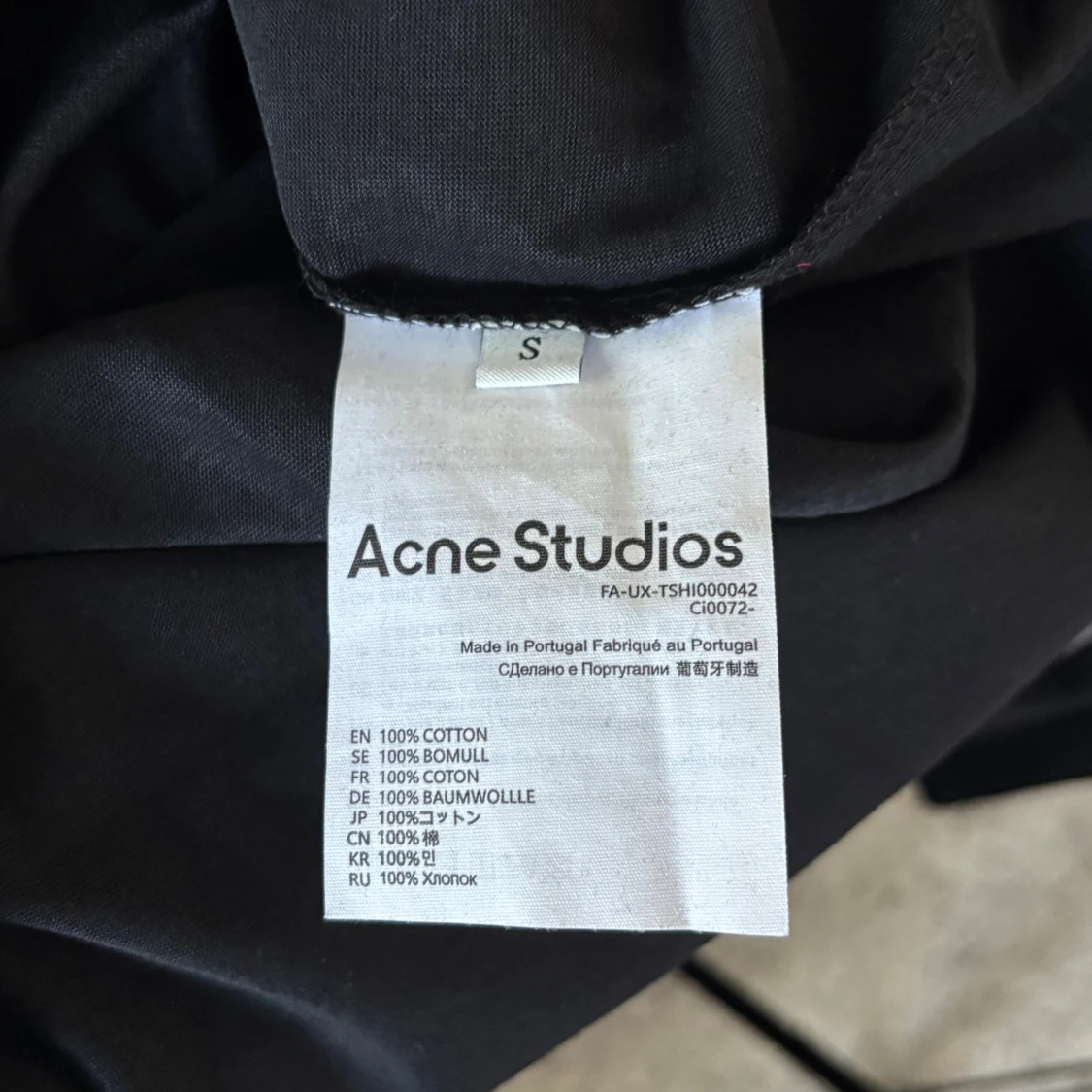 Svart långärmad topp Acne Studios - 3