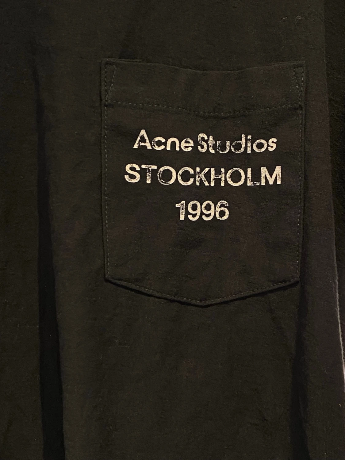 Svart långärmad topp Acne Studios - 1