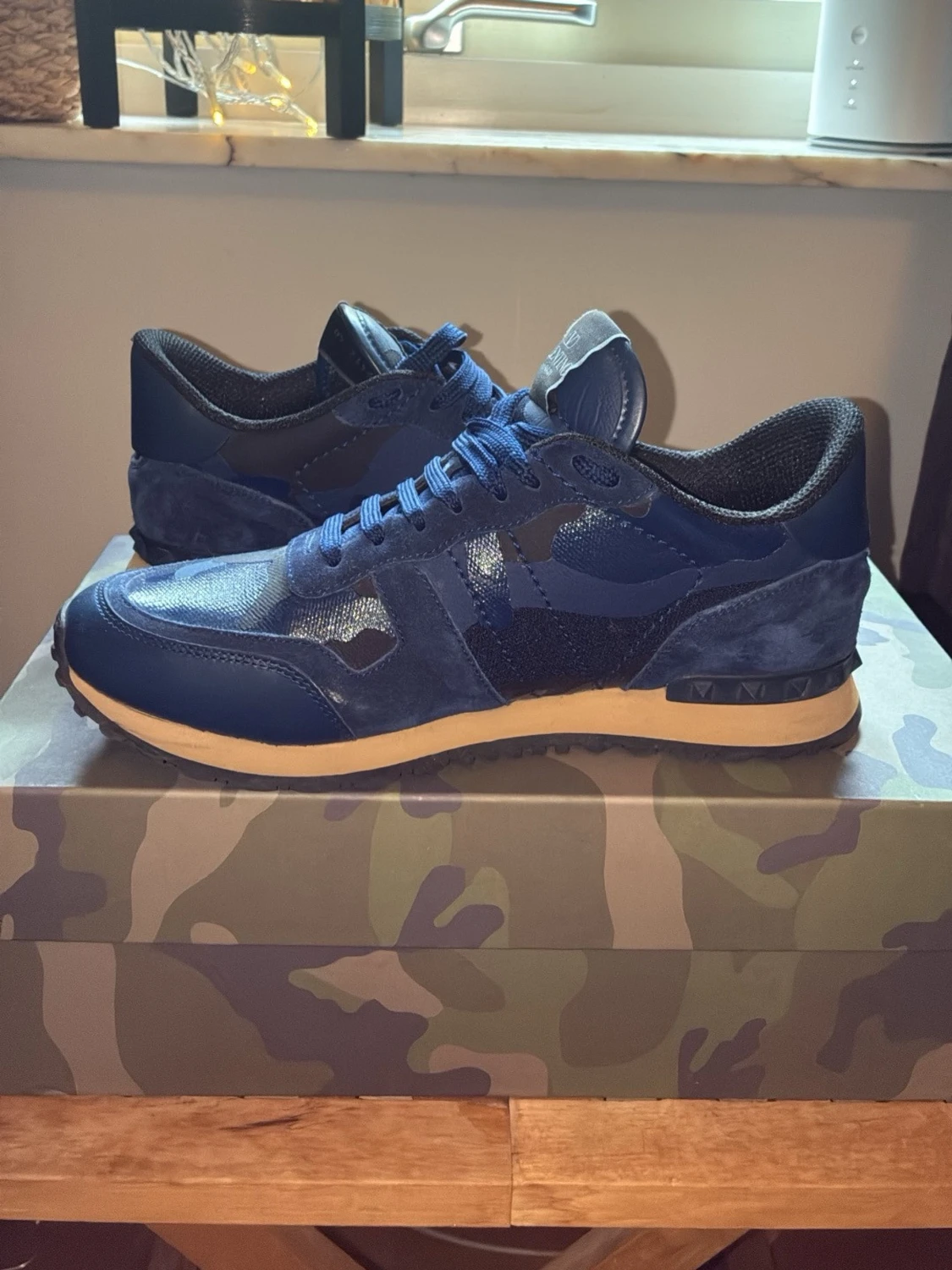 Valentino Garavani Rockrunner Camo Navy Blue EU40 – Helt nya - 2