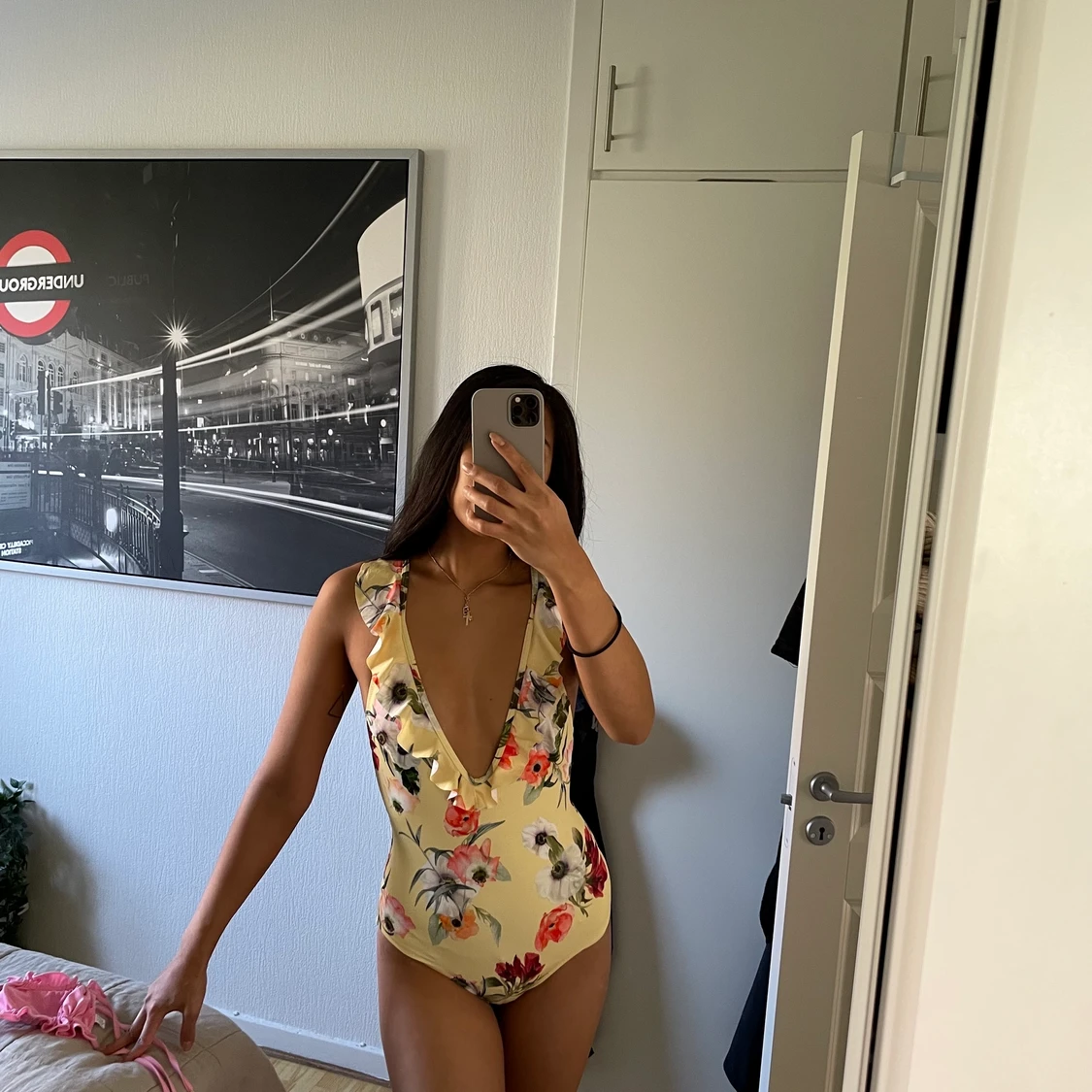 Baddräkt med volanger - 90