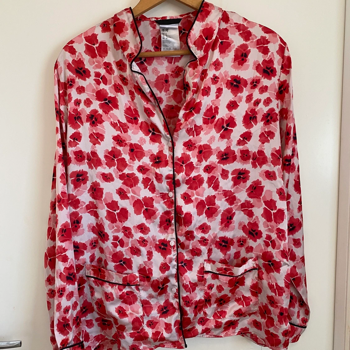 Rosa Silkes top H&M strl M