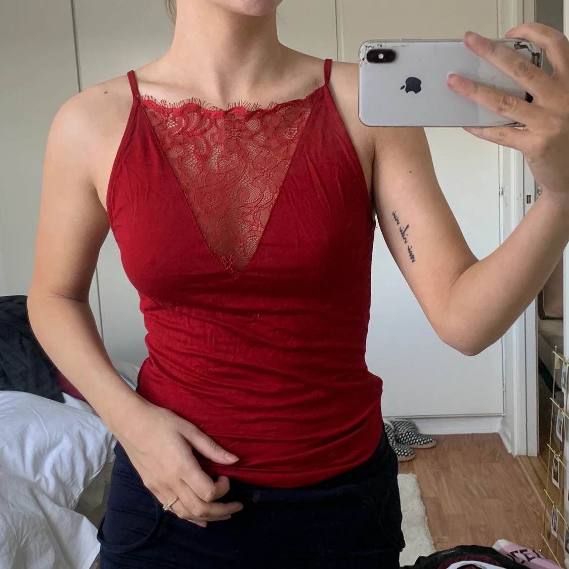 Röd topp strl s - 90