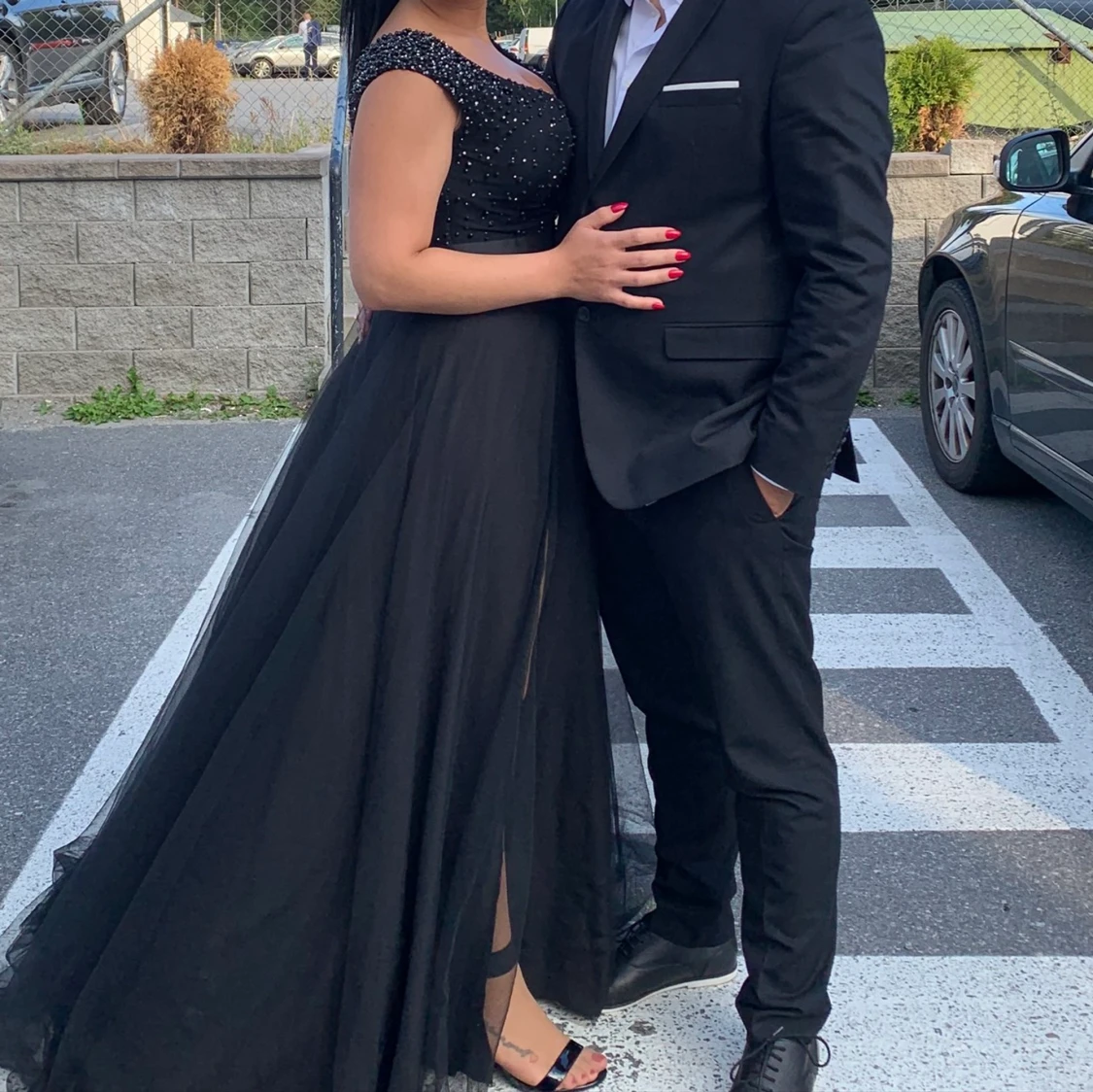 Elegant festklänning med Swarovski