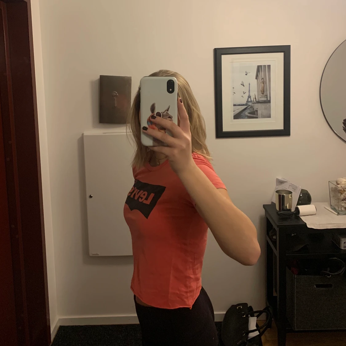 Röd/orange Levis t-shirt  - 90