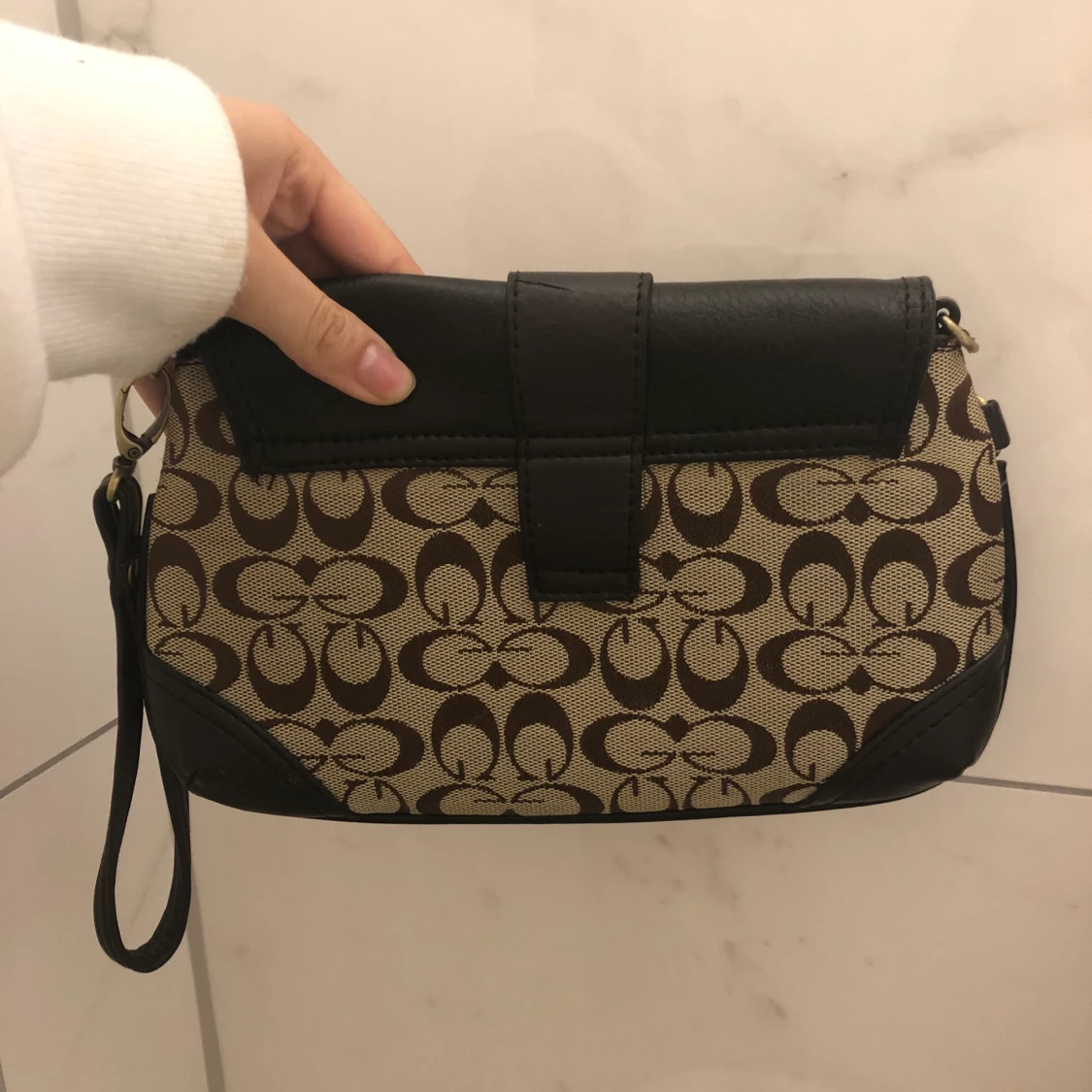 Couch inspirerad brun pouch  - 90