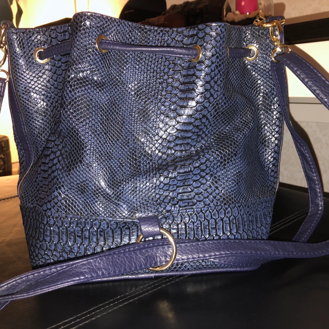 Moschino ryggsäck mörkblå  - 1