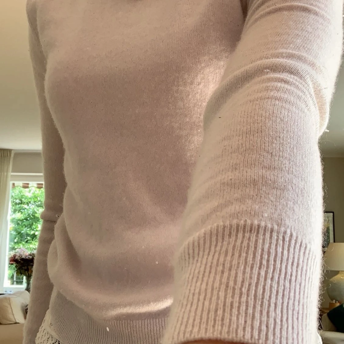 Cashmire tröja i ljus lila färg💞 - 91