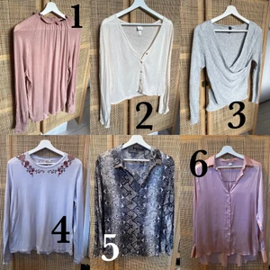 PAKETPRIS toppar storlek S-L - ALLT PÅ BILDEN FÖR 100kr PASSA PÅ!!  1. Storlek S 2. Storlek M 3. Storlek L 4. Storlek L 5. Storlek 46 6. Storlek 38 