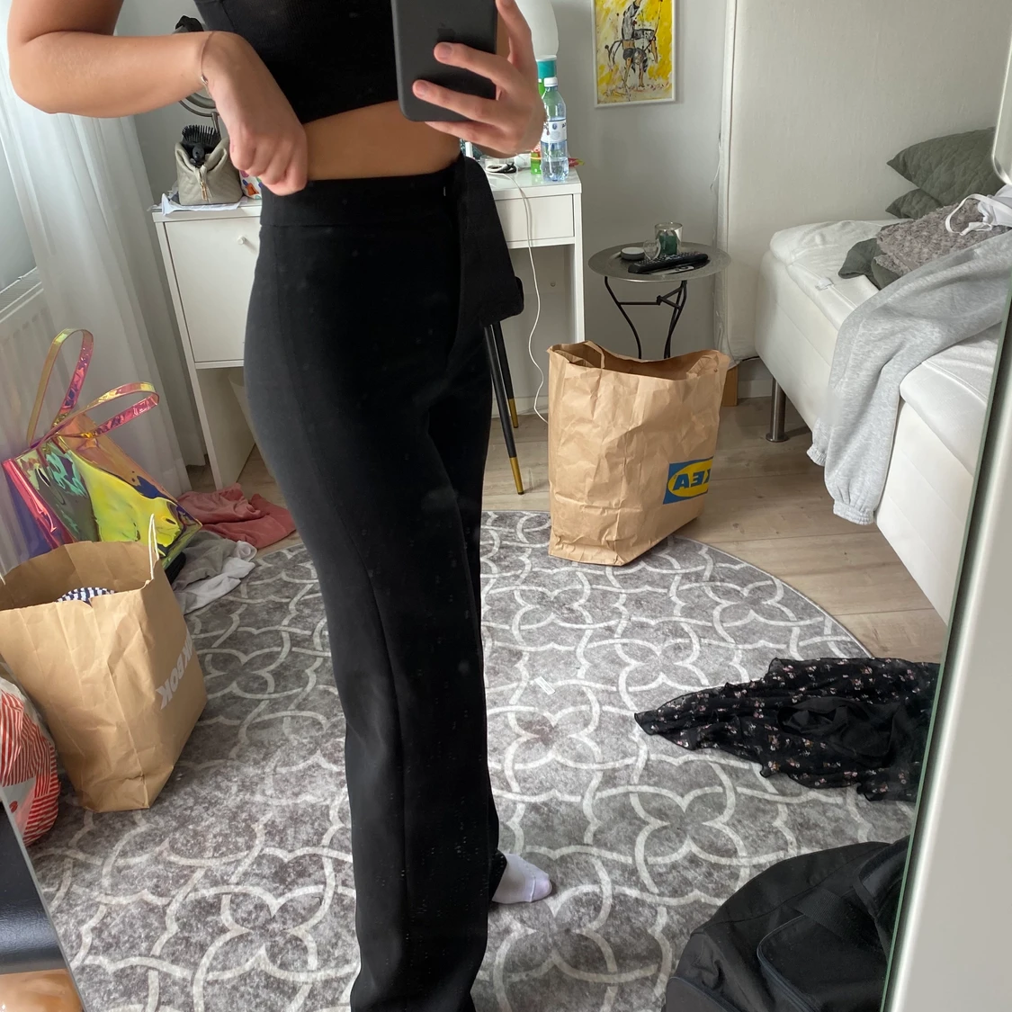 Hm kostymbyxor långa  - 91