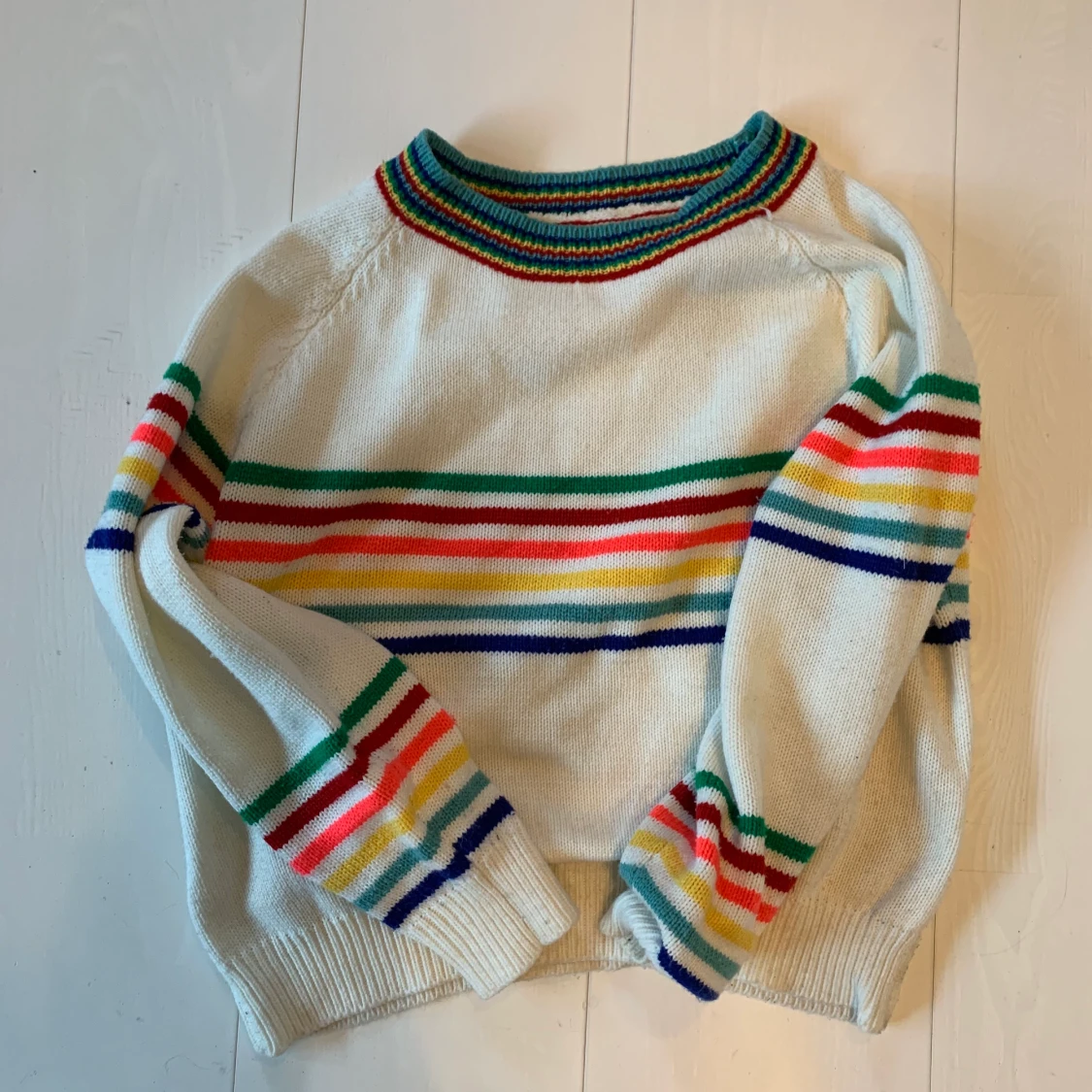 Randig stickad tröja - 91