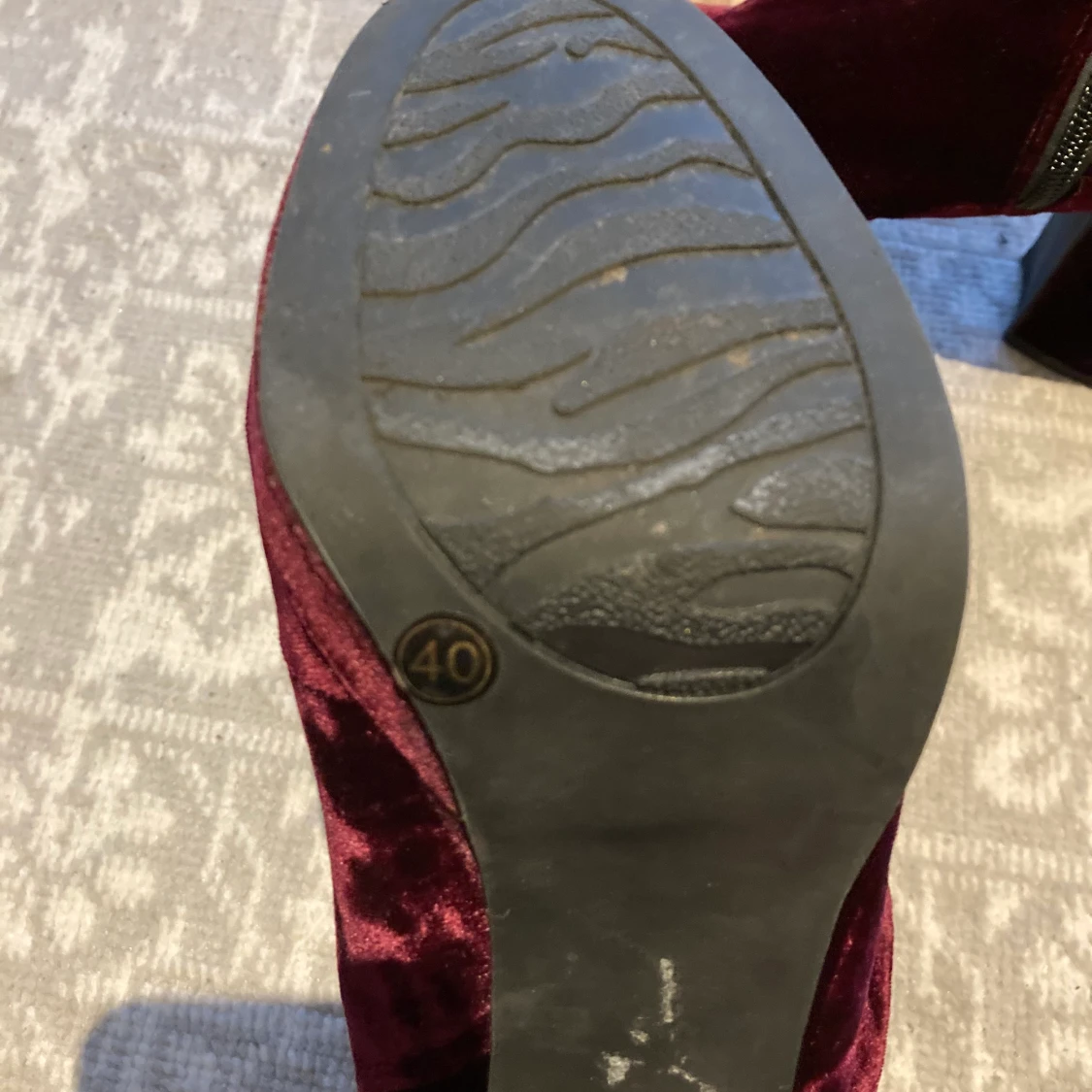 Sammet stövletter 40 - 90