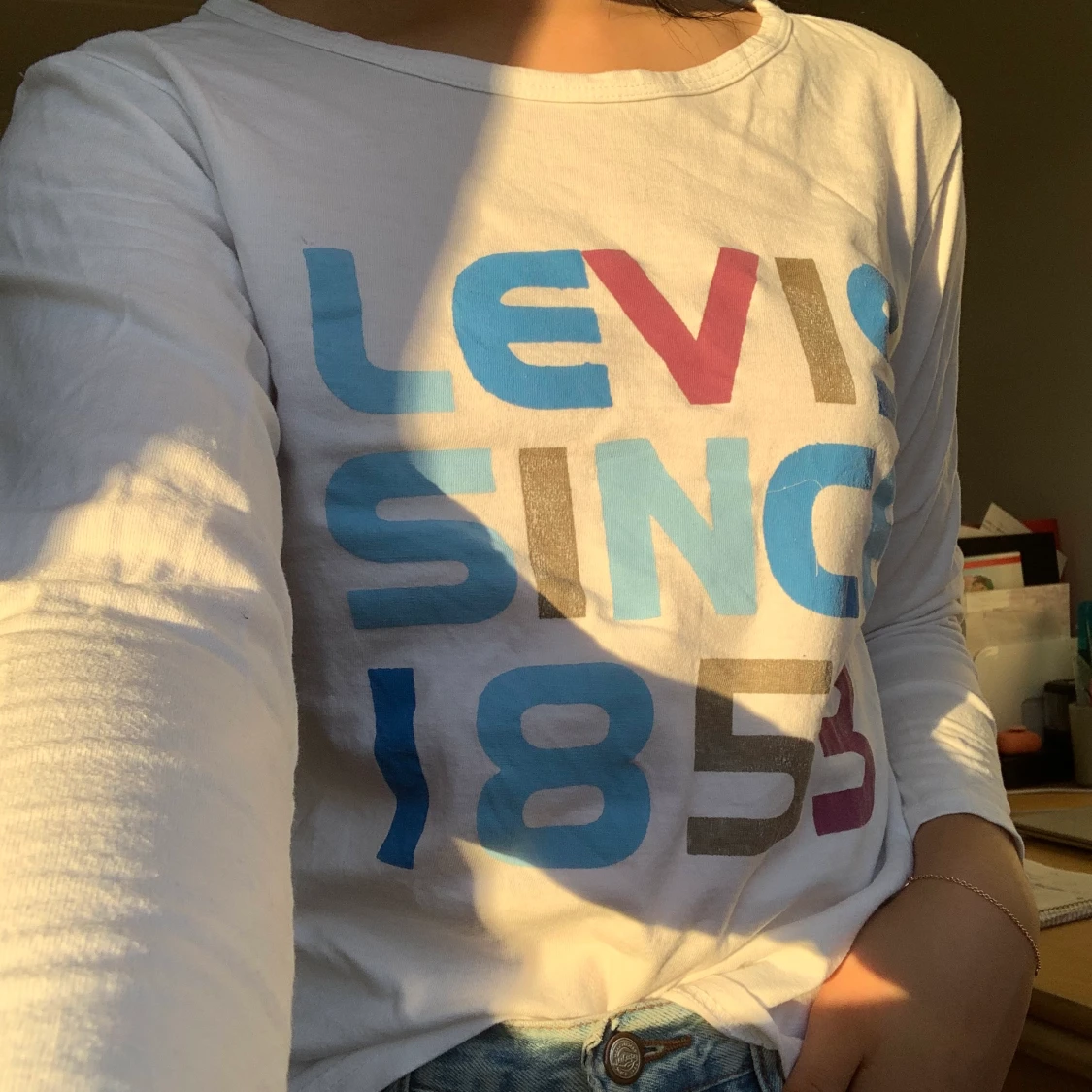 Levis tröja vit - 90