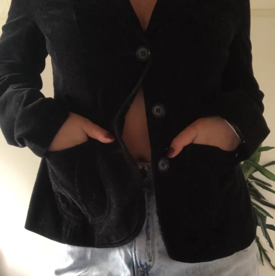 Svart Manchester kavaj - 90