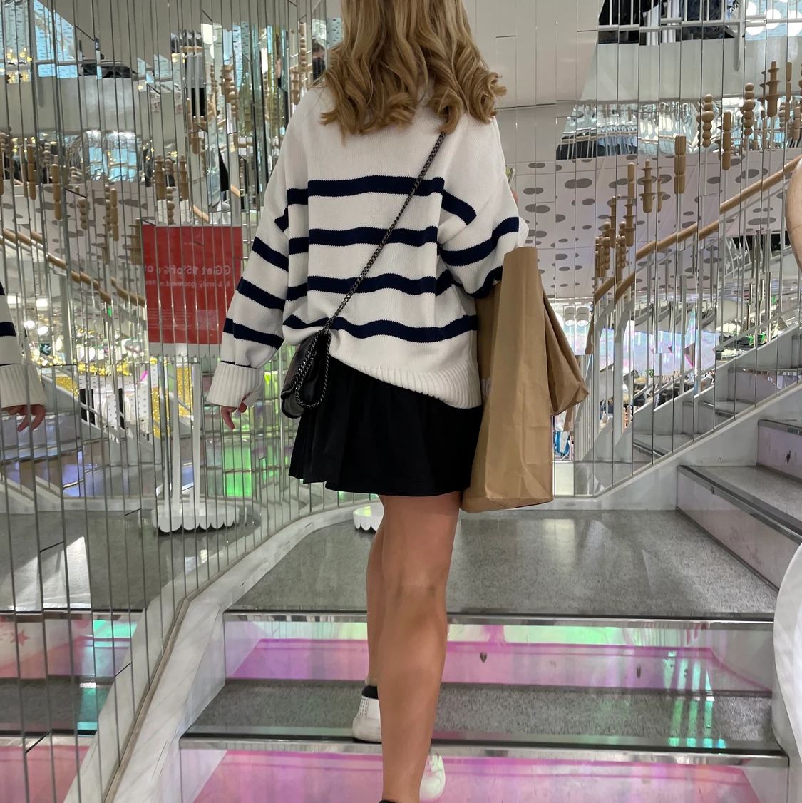 Stickad randig tröja 