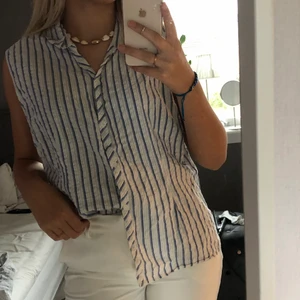 Tröja - Randig skjorta utan armar