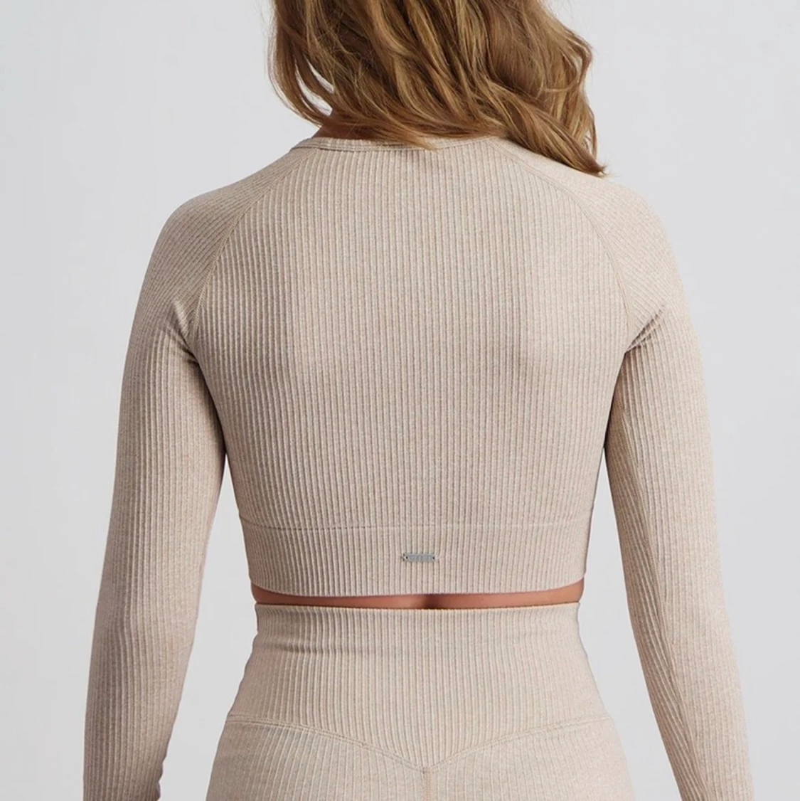 Ribbad långärmad Aim’n top  - 91