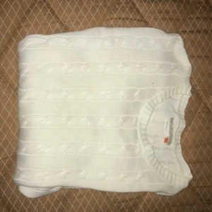 Tröja  - Stickad vit tröja 