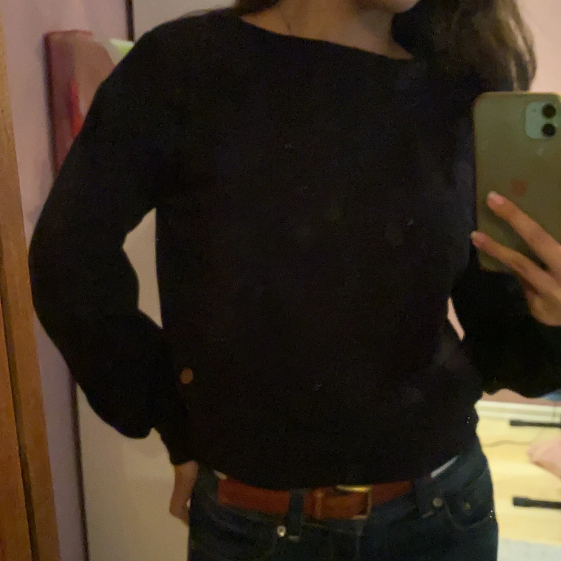 Svart tjocktröja - 91
