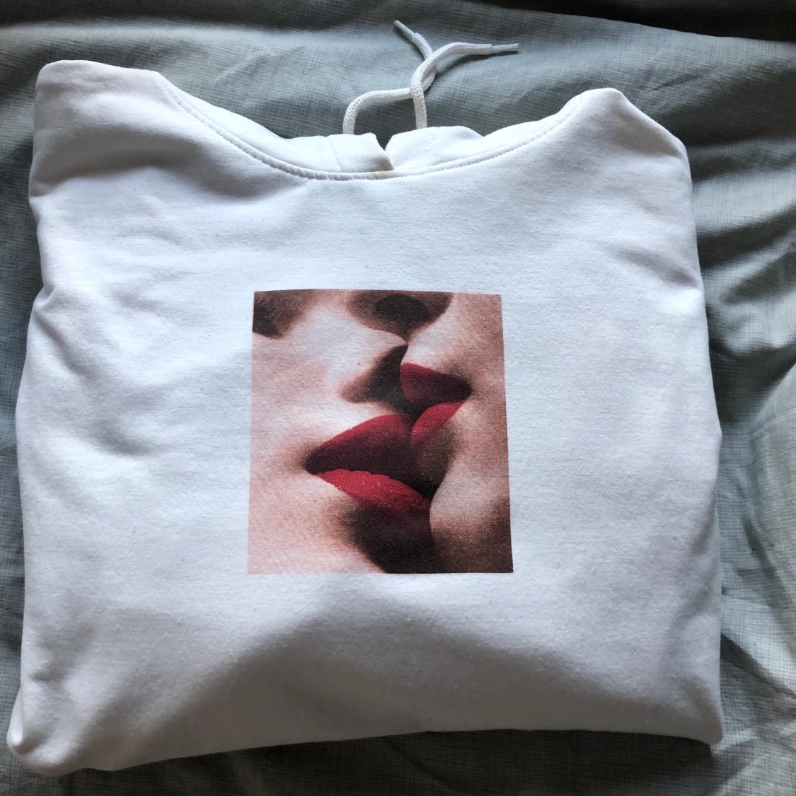 Hoodie med tryck - 91