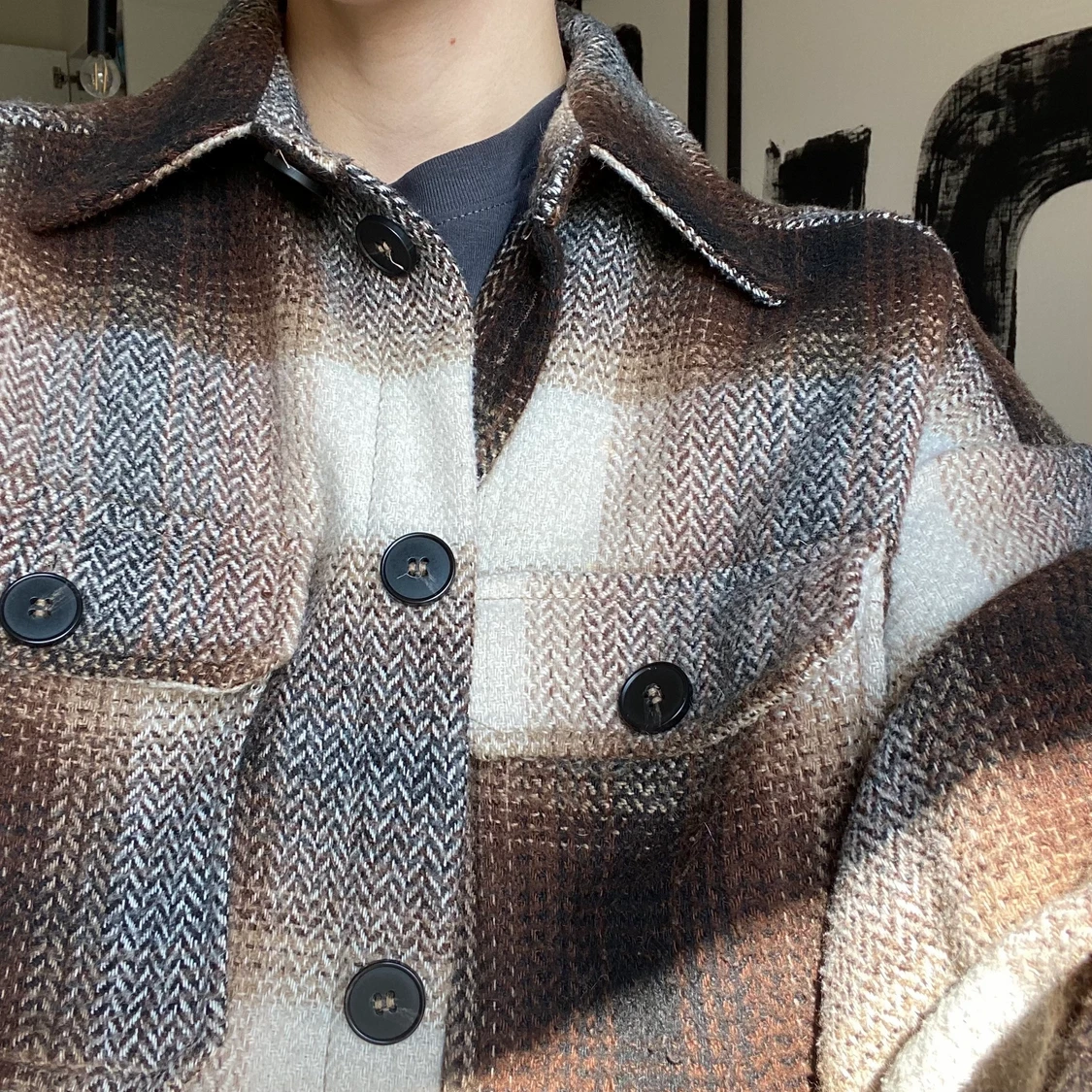 Oversized flanelljacka - 90